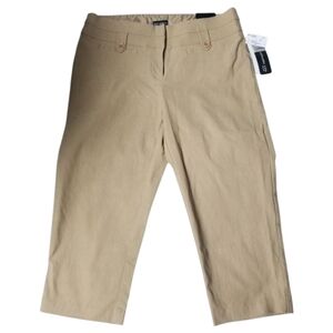 Khaki capris pants Size 10 Petite New with tags